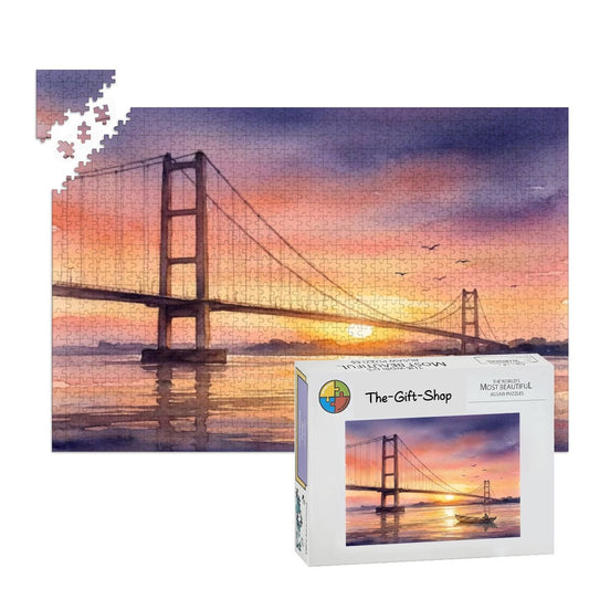 Humber Bridge at Dusk | 1000 Piece Wooden Jigsaw Puzzle