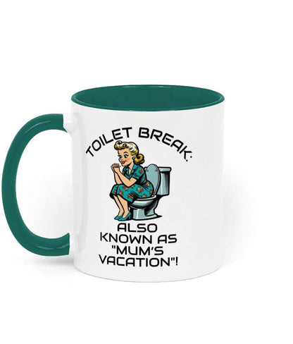 Two Toned Fun Sarcastic Retro Mum, Mothers Day, Birthday Ceramic Mug