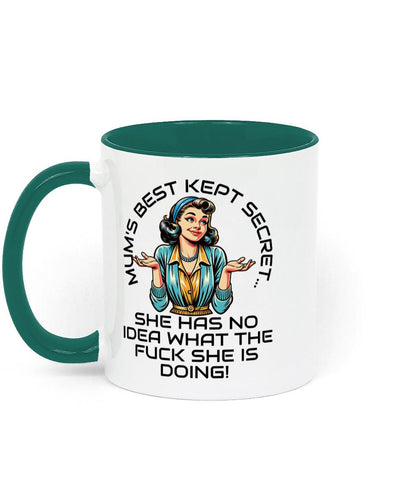 Sarcastic, Retro Two-Toned Ceramic Coffee Mug, Fun Mother's Day Gift