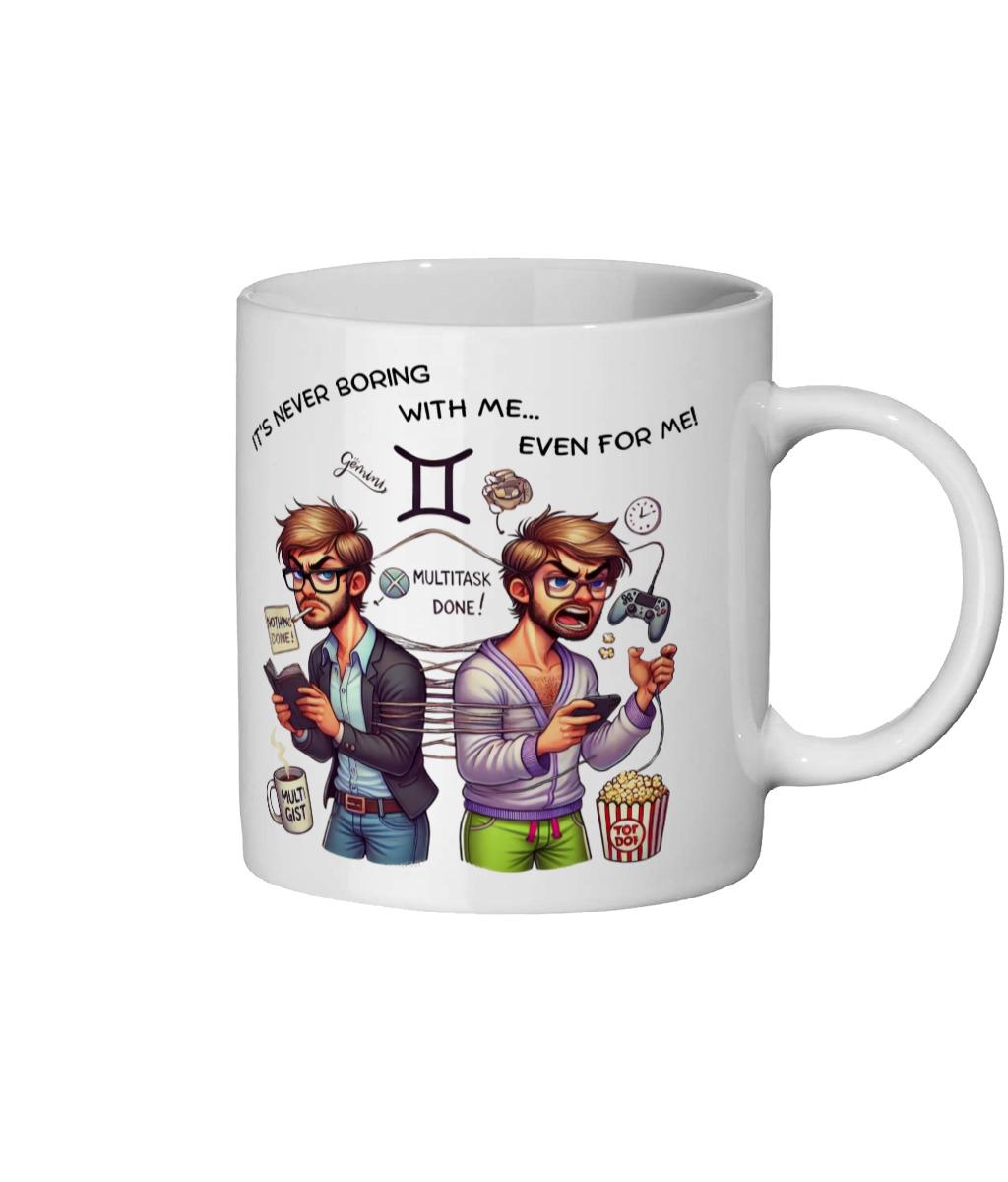 Fun Sarcastic Zodiac, Birth Star Sign, Gemini , Ceramic Coffee, Tea Mug 11oz