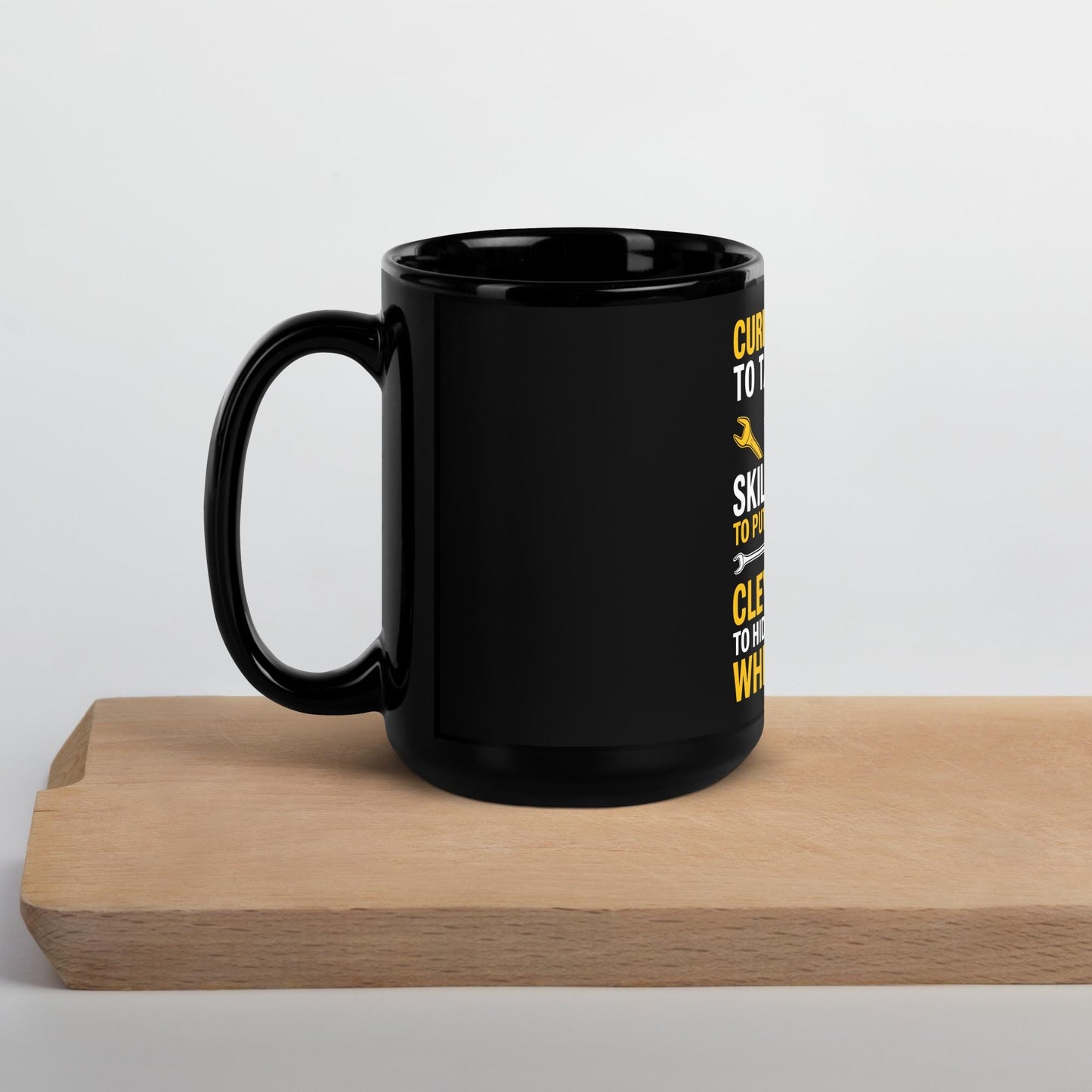 Black Glossy Mechanics Coffee, Tea Mug