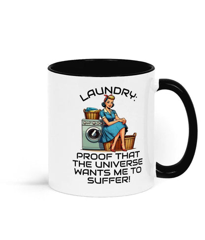 Two Tone Retro Sarcastic Mothers Day, Birthday Mug, Laundry