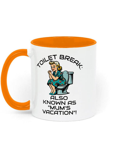 Two Toned Fun Sarcastic Retro Mum, Mothers Day, Birthday Ceramic Mug