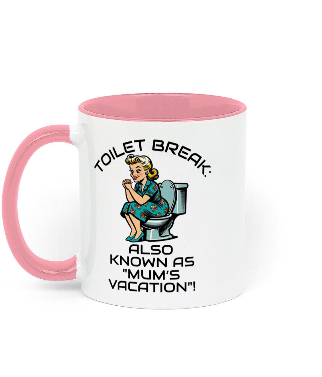 Two Toned Fun Sarcastic Retro Mum, Mothers Day, Birthday Ceramic Mug