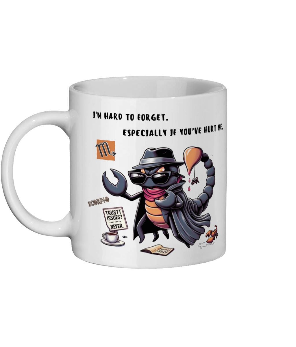 Choose Your Fun Sarcastic Zodiac, Birth Star Sign, Ceramic Coffee, Tea Mugs 11oz