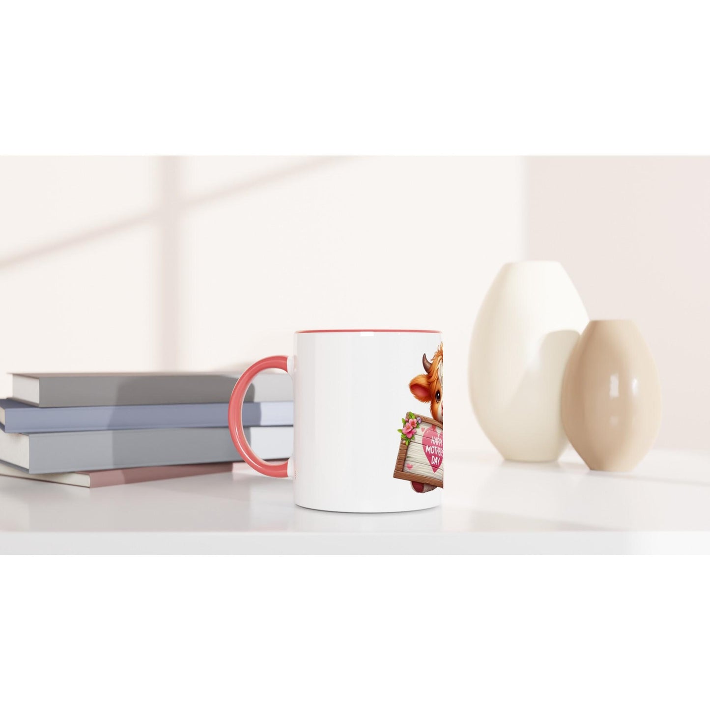 Baby Highland Cow Mother's Day Mug | Farm Animal Coffee Cup