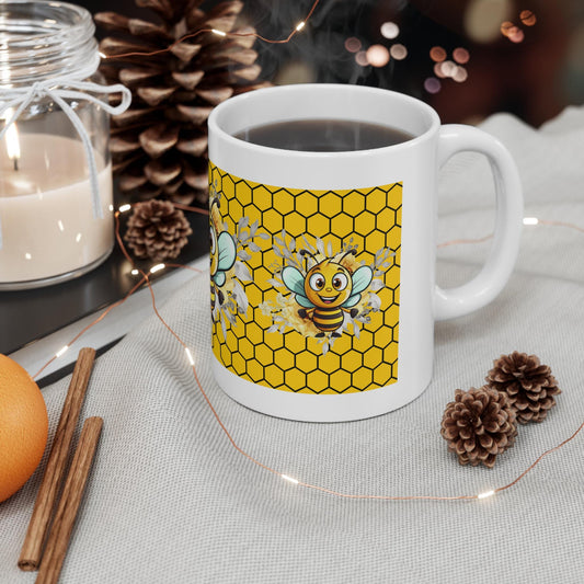 Fun Bee Coffee Ceramic 11 oz Mug