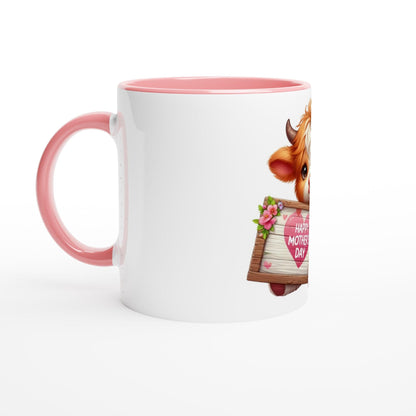 Baby Highland Cow Mother's Day Mug | Farm Animal Coffee Cup