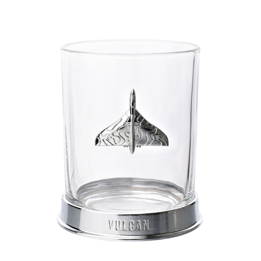 RAF Vulcan Whisky Tumbler – Glass & Metal