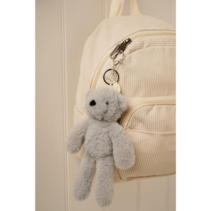 Ste The Plush Light Grey Bear Keyring