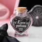 Love Potion Decorative Glass Heart Potion Bottle