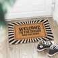 Black Welcome to the Circus Doormat