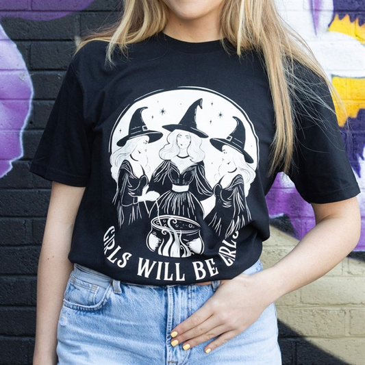 Girls Will Be Girls Witchy Unisex T-shirt Size M